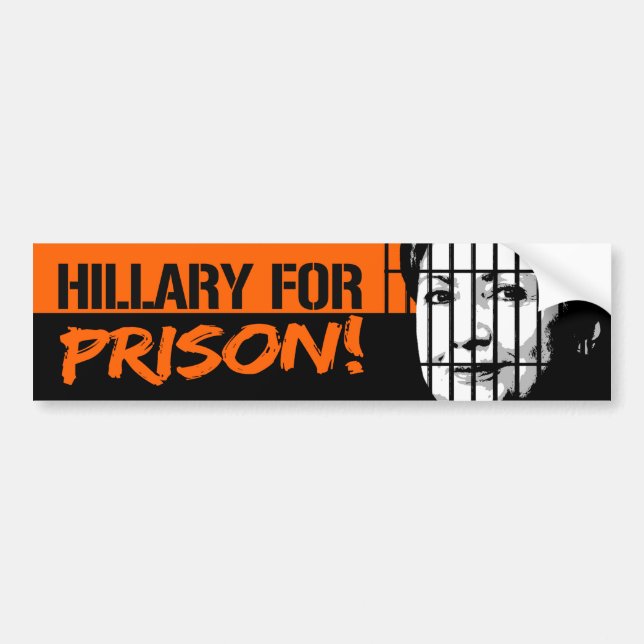 Autocollant De Voiture Hillary pour la prison - .png (Devant)