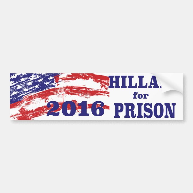 Autocollant De Voiture Hillary pour l'adhésif pour pare-chocs de prison (Devant)