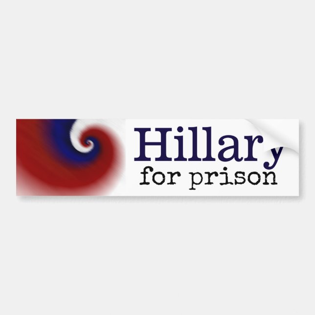 Autocollant De Voiture Hillary pour l'adhésif pour pare-chocs de prison (Devant)