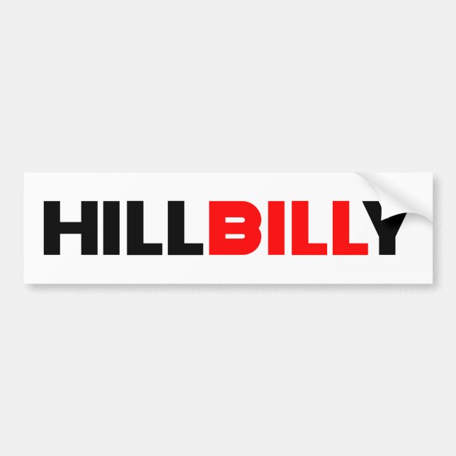 Autocollant De Voiture Hillbilly Bill (Devant)