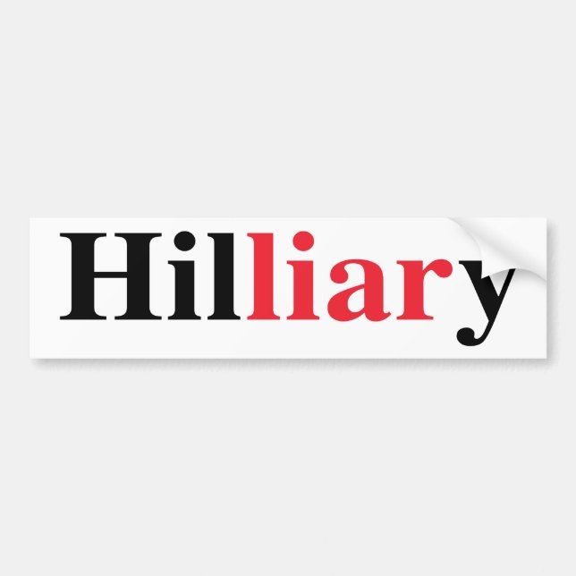 Autocollant De Voiture "Hilliary " (Devant)