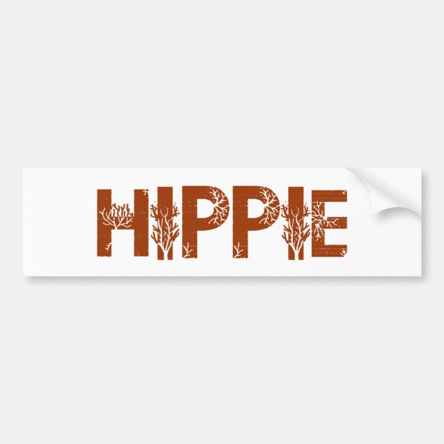 Autocollant De Voiture Hippie (Devant)