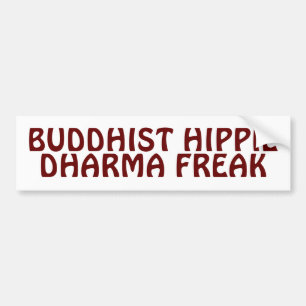 Autocollant De Voiture Hippie bouddhiste Dharma Freak
