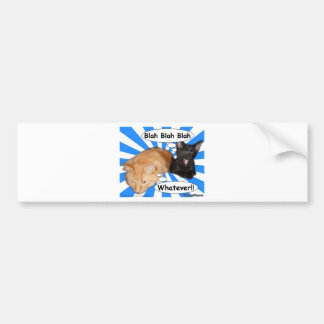 Autocollant De Voiture Hippie Kitty Blah - fade quoi que ! !