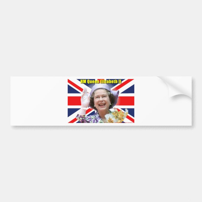 Autocollant De Voiture HM Queen Elizabeth II (Devant)