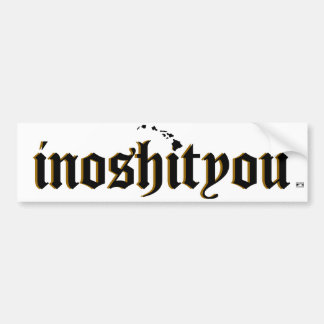 Autocollant De Voiture Ho Brah..., inoshityou Bumbper White Sticker