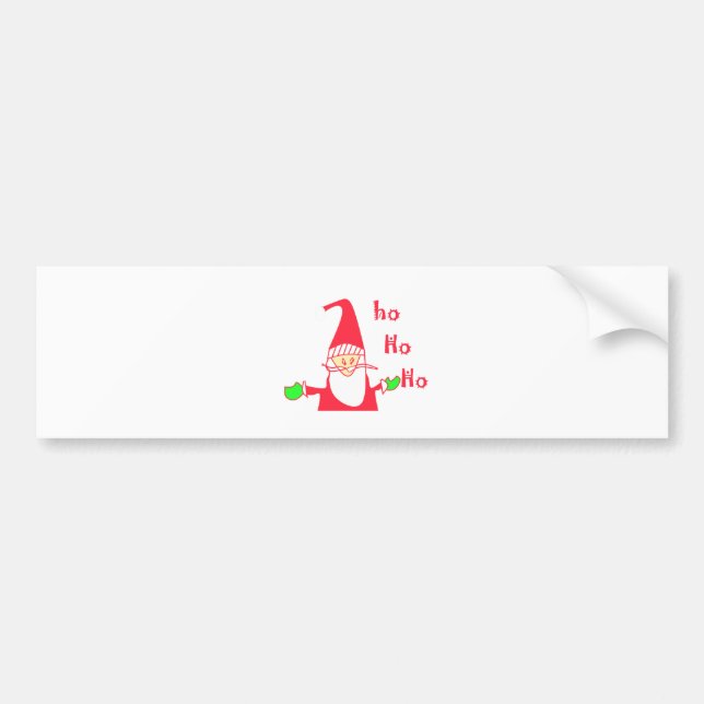 Autocollant De Voiture Ho Ho Ho Merry Christmas From Santa.png (Devant)