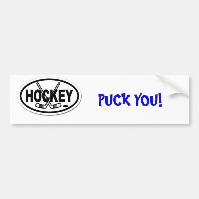 Autocollant De Voiture hockey, GALET VOUS ! - Customisé (Devant)
