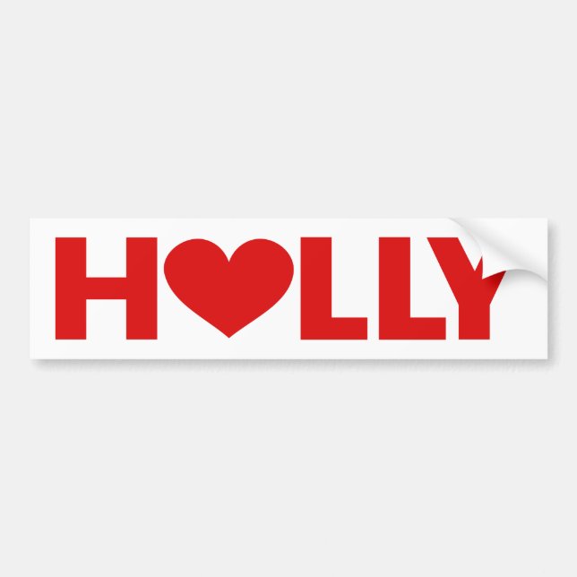 Autocollant De Voiture Holly Love (Devant)