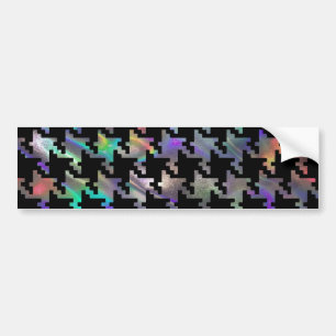 Autocollant De Voiture hologram houndstooth