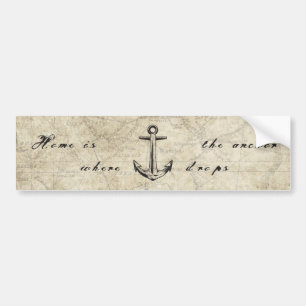 Autocollant De Voiture Home is the anchor drops