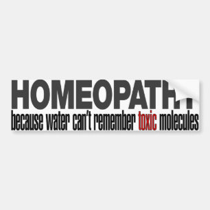 AUTOCOLLANT DE VOITURE HOMÉOPATHIE