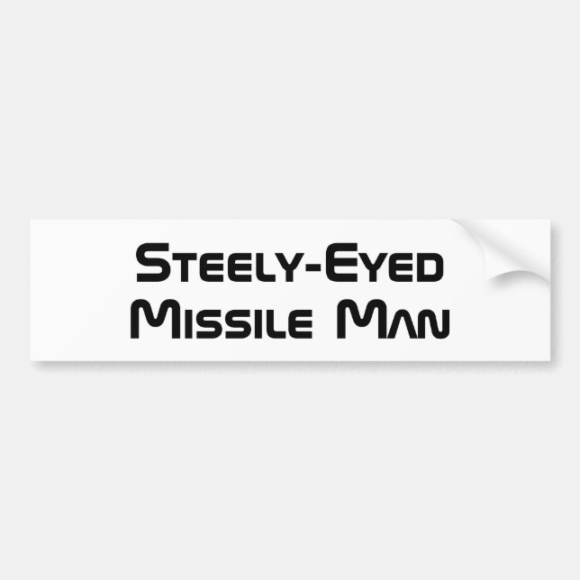 Autocollant De Voiture Homme aux missiles à oeil serré (Devant)