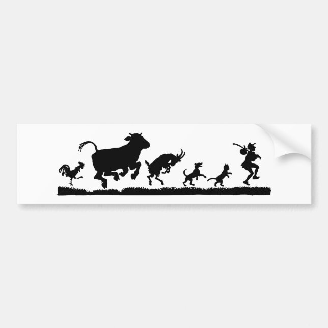 Autocollant De Voiture Homme avec l'adhésif pour pare-chocs de silhouette (Devant)