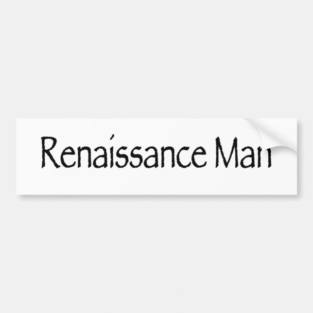 Autocollant De Voiture Homme de la Renaissance (Devant)