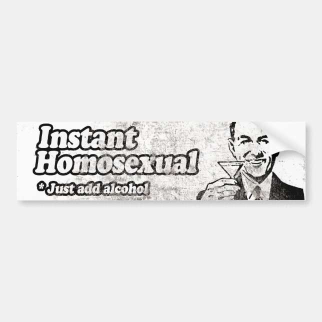 Autocollant De Voiture HOMOSEXUEL INSTANT -.png (Devant)