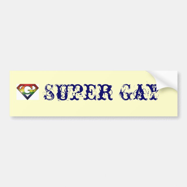 Autocollant De Voiture Homosexuel superbe (Devant)