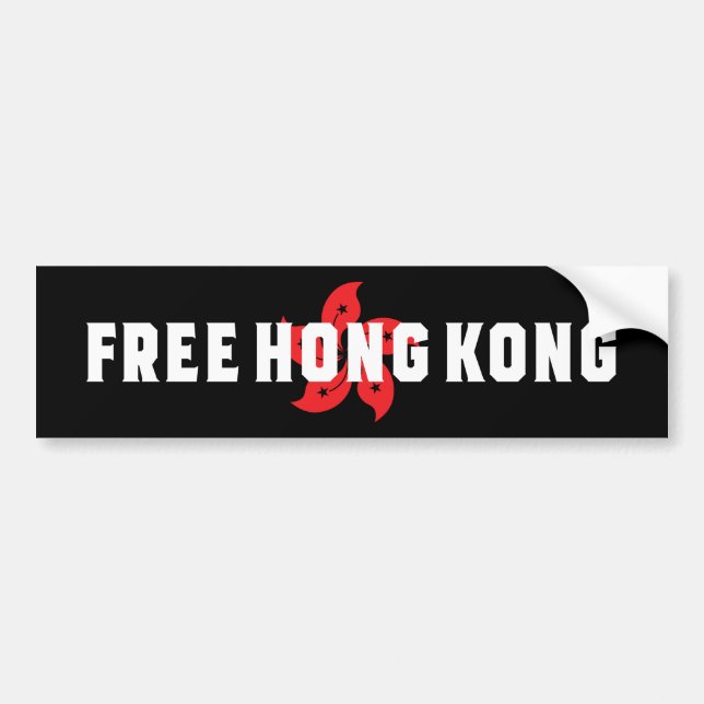 Autocollant De Voiture Hong Kong libre (Devant)