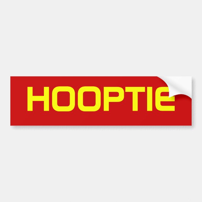 AUTOCOLLANT DE VOITURE HOOPTIE (Devant)