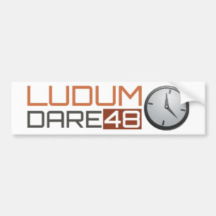 Autocollant De Voiture Horloge brillante de défi de Ludum
