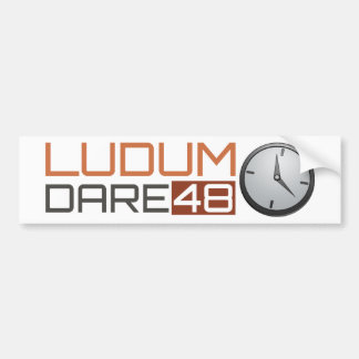 Autocollant De Voiture Horloge brillante de défi de Ludum