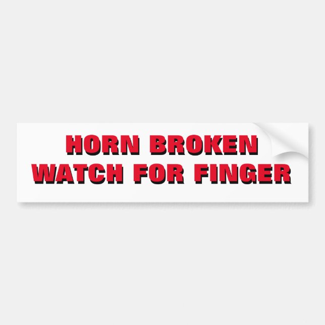 Autocollant De Voiture Horloge Montre Cassée Pour Sticker À Doigt (Devant)
