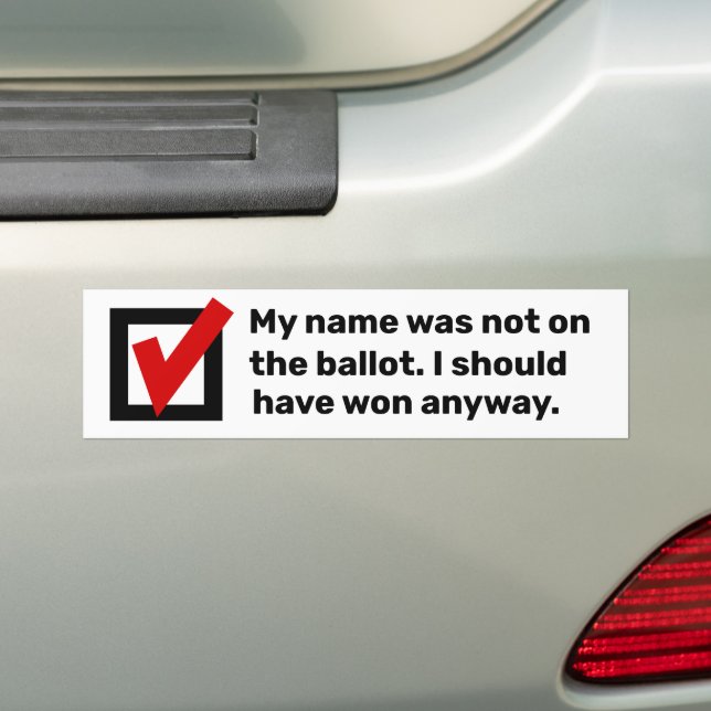 Autocollant De Voiture Humour des élections 2024 (En voiture)