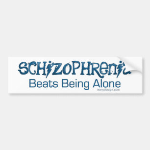 Autocollant De Voiture Humour schizophrène