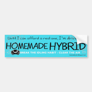Autocollant De Voiture Hybride fait maison