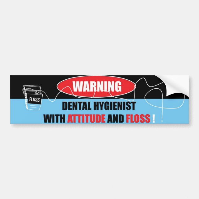 Autocollant De Voiture Hygiéniste dentaire (Devant)