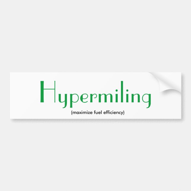 Autocollant De Voiture Hypermiling (Devant)