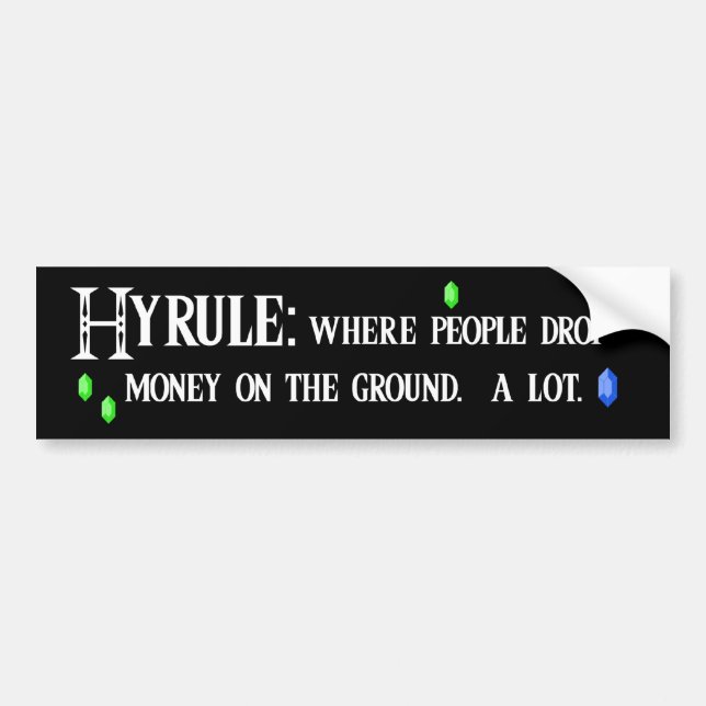 Autocollant De Voiture hyrule bumper2 (Devant)