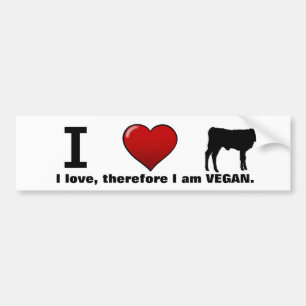Autocollant De Voiture I <3 met bas (la conception de droits des animaux