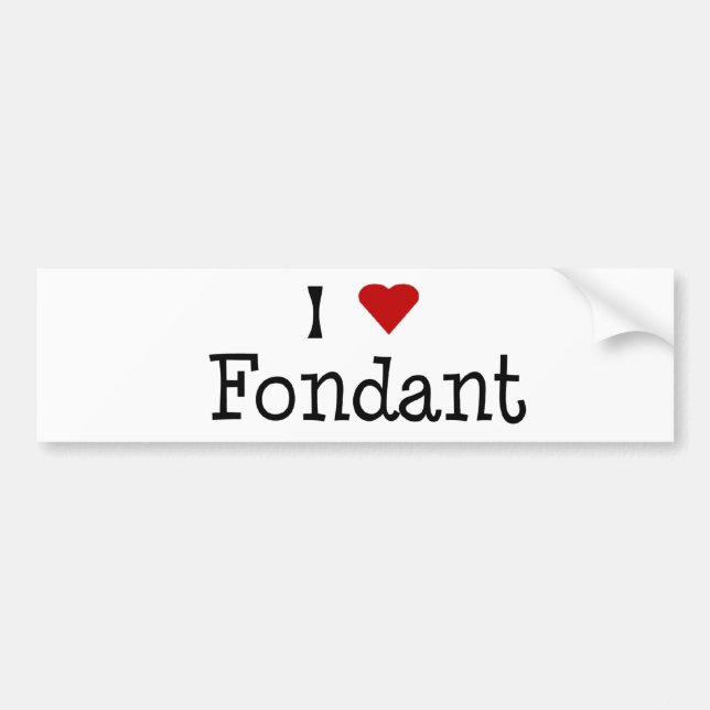 Autocollant De Voiture I adhésif pour pare-chocs de fondant de coeur (Devant)