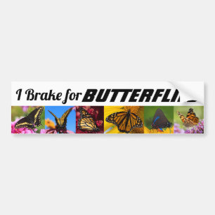 Autocollant De Voiture I Brake for Butterflies