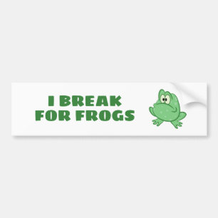 Autocollant De Voiture I break for frogs
