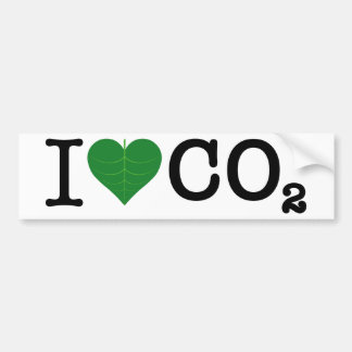 Autocollant De Voiture I CO2 de coeur