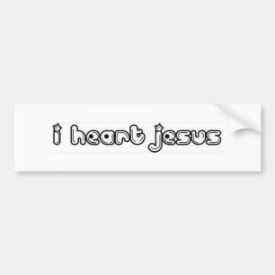 Autocollant De Voiture i coeur Jésus