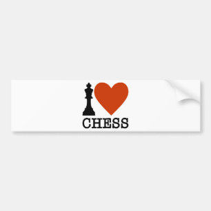 Autocollant De Voiture I échecs de coeur