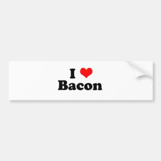 Autocollant De Voiture I Heart bacon