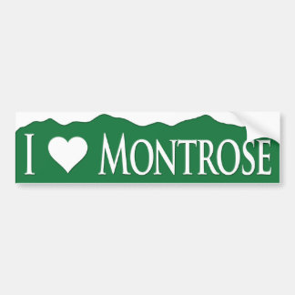 Autocollant De Voiture I <heart> Montrose