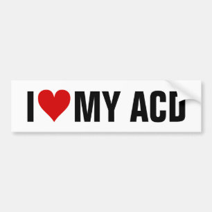 Autocollant De Voiture I [Heart] MY ACD
