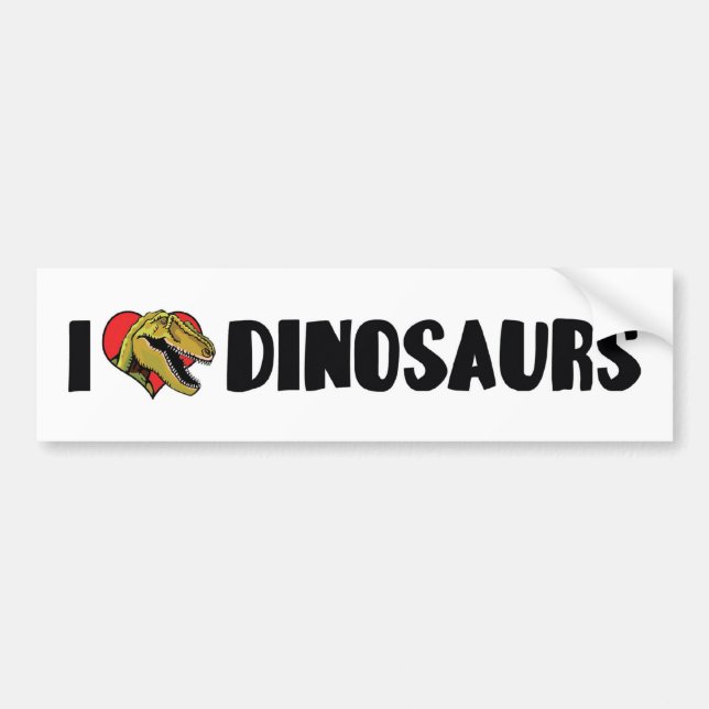 Autocollant De Voiture I Lot Heart Dinosaures - Dinosaure Fossil Hunter (Devant)