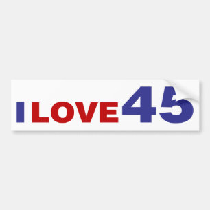 Autocollant De Voiture I Love 45
