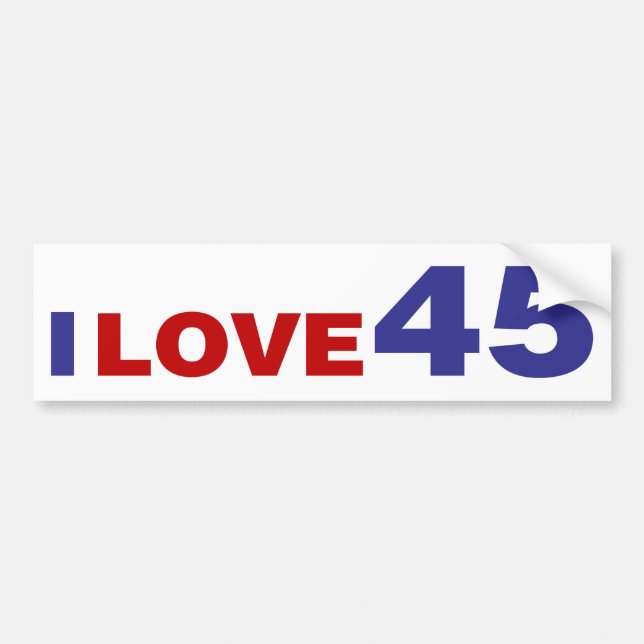 Autocollant De Voiture I Love 45