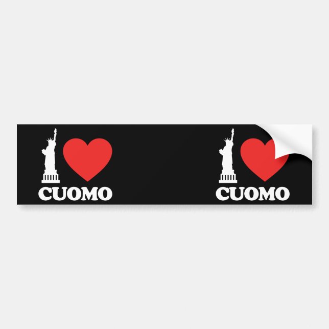 Autocollant De Voiture I Love Cuomo| Statue de la Liberté (Devant)