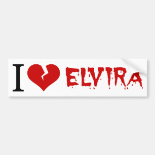 Autocollant De Voiture I Love Elvira Coeur brisé