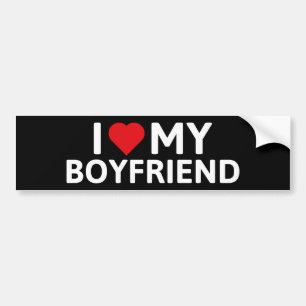 Autocollant De Voiture I Love My Boyfriend