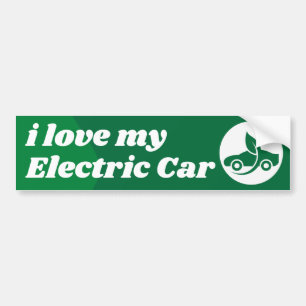Autocollant De Voiture i love my Electric Car