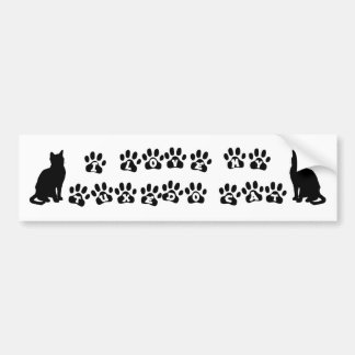 Autocollant De Voiture I Love My Tuxedo Cat—Black Text